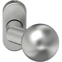 ECO, Türgriff + Türgarnitur, K160 FS Türknopf (Türknauf), Türgriff für Feuerschutztüren, Edelstahl (Türgriff)