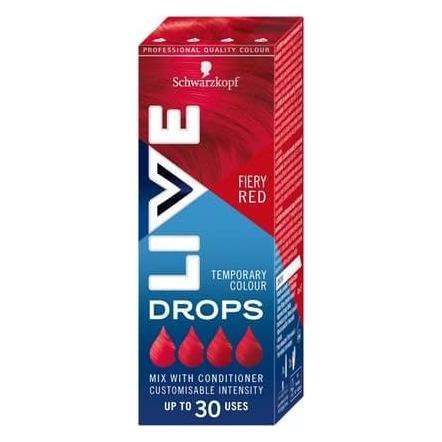 Schwarzkopf LIVE Drops Haarfarbe waschbar - Feuriges Rot 30 ml (Rot) (49993482)
