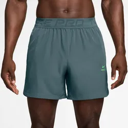 NIKE Pro Training 6" Dri-FIT Shorts Herren 382 - mineral slate/green strike XL
