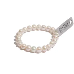 Perlenarmband ADELIA ́S "Damen Perlenschmuck Süsswasser Perlen Armband ( 19 cm )", weiß, Armbänder, Damen, 19, Perlenarmband, Damen Perlenschmuck