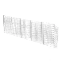 vidaXL Gabionenkorb Pflanzkasten Gemüse-Hochbeet Stahl : Größe - 300 x 30 x 100 cm