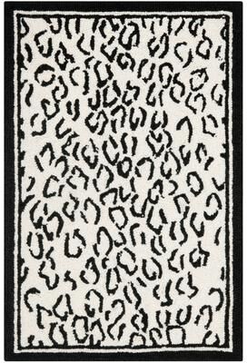 SAFAVIEH Handmade Chelsea Cayla Leopard French Country Wool Rug