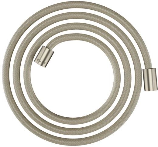 Hansgrohe Textilbrauseschlauch 28291820 2000 mm, Mutter beidseitig zylindrisch, brushed nickel