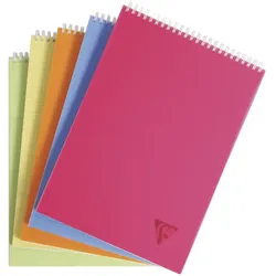 5x Clairefontaine, Heft + Block, Linicolor Frisch (A6, Kariert)