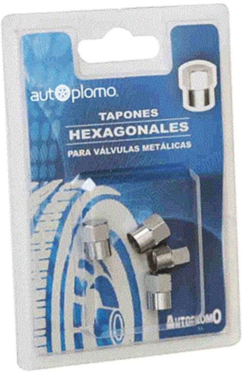 Autoplomo Tampões de válvula hexagonais (4 peças)
