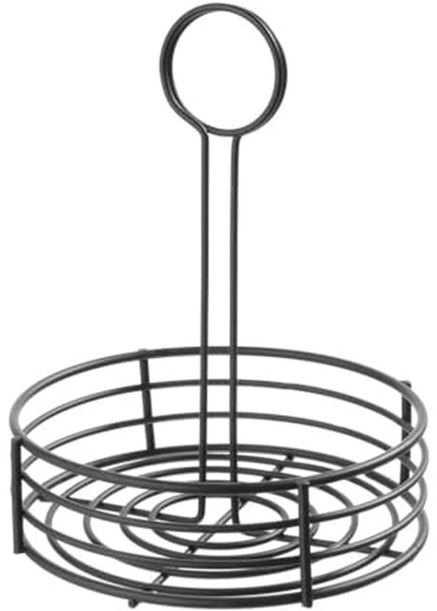 Ronde Menage Rack met Matte Zwarte Poedercoating