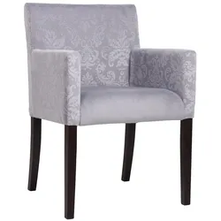 pemora Polstersessel Sessel Gastronomie REGIS M Stoff mit floralen Mustern grau