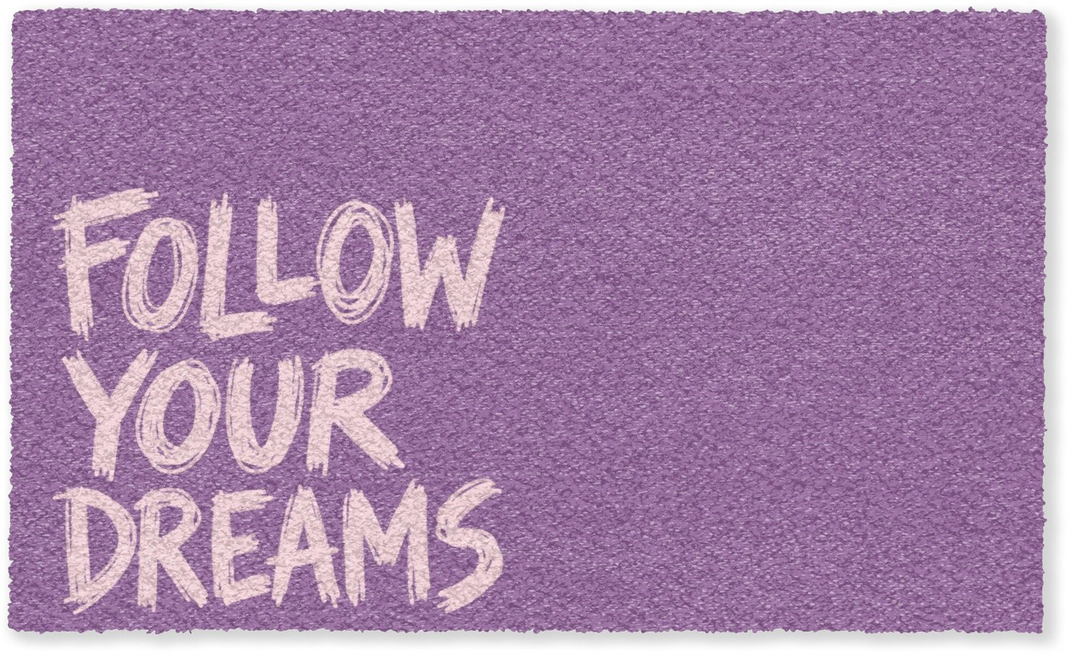 MuchoWow Deurmat Follow your dreams - Paars - 150 x 90 cm