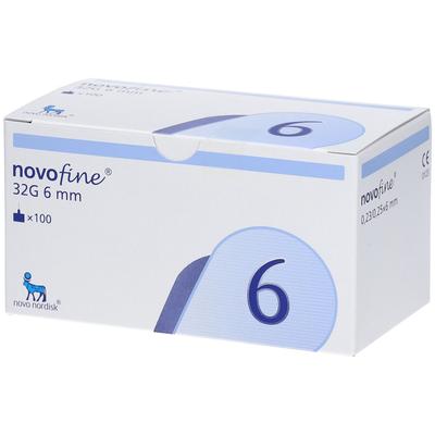 Novofine Nadeln 32 G 6 mm 100 St Kanüle