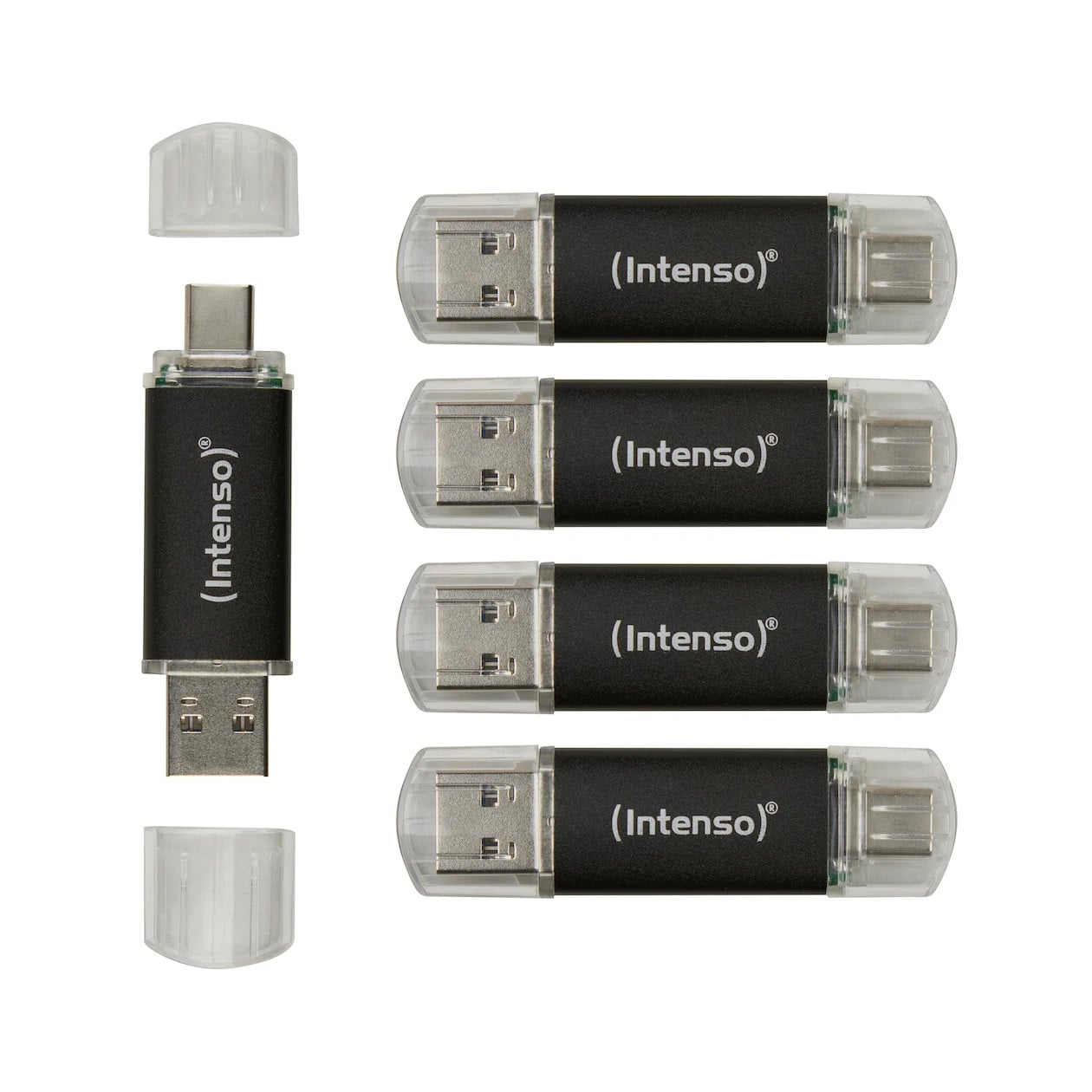 Intenso Twist Line 32GB USB-sticks 5-pack Grijs