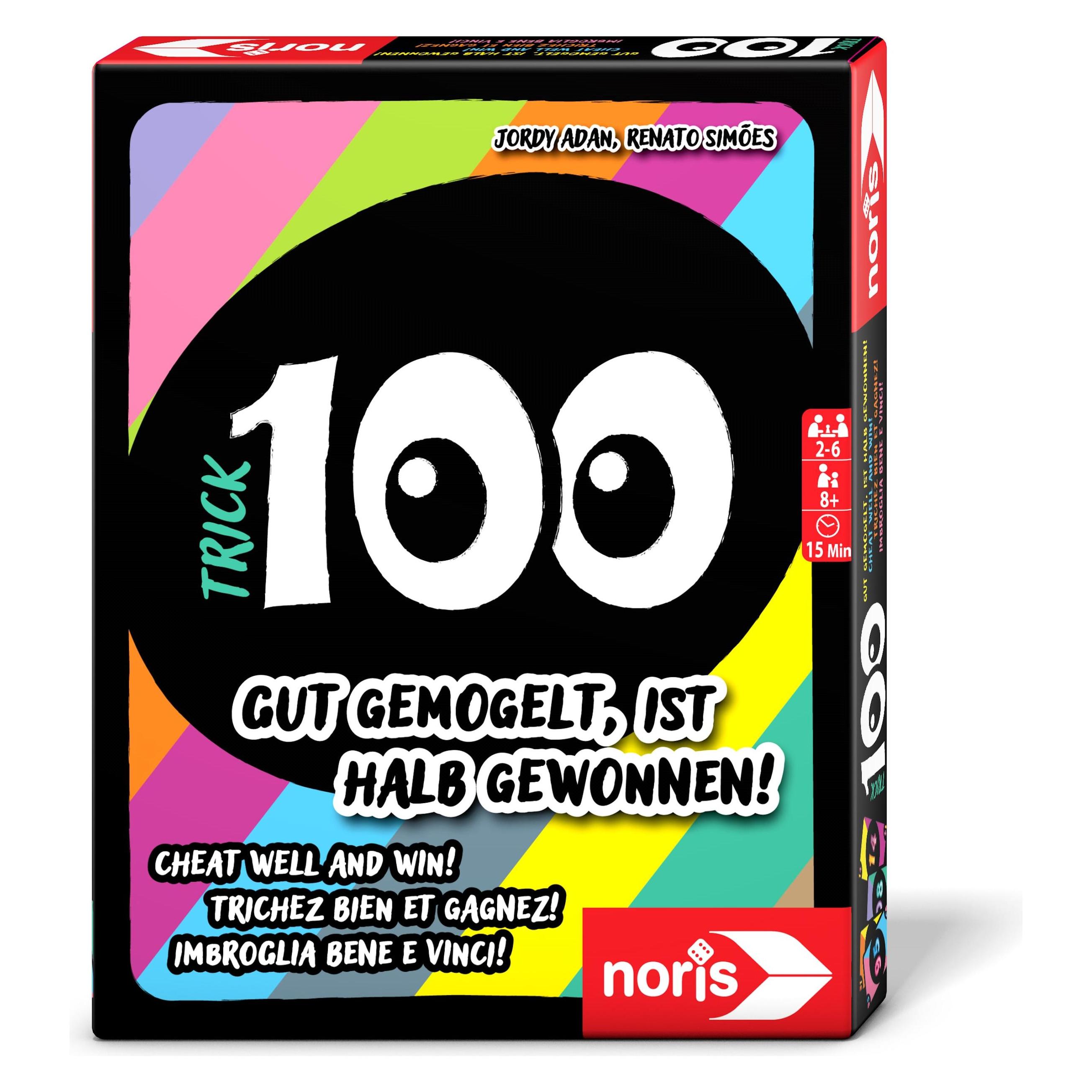 Noris Trick 100 Kartenspiel (Deutsch, Englisch, Französisch, Italienisch, 2 - 6 Spieler) (606262066)