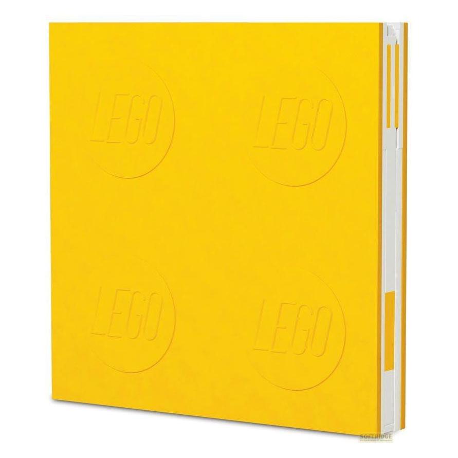 LEGO Stationary Yellow Notebook with gel pen (Harter Einband) (4003064-52441)
