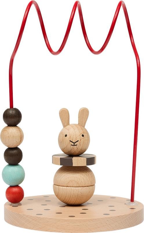 OYOY M107684 Houten Decoratie Zwart Blauw Naturel Rood