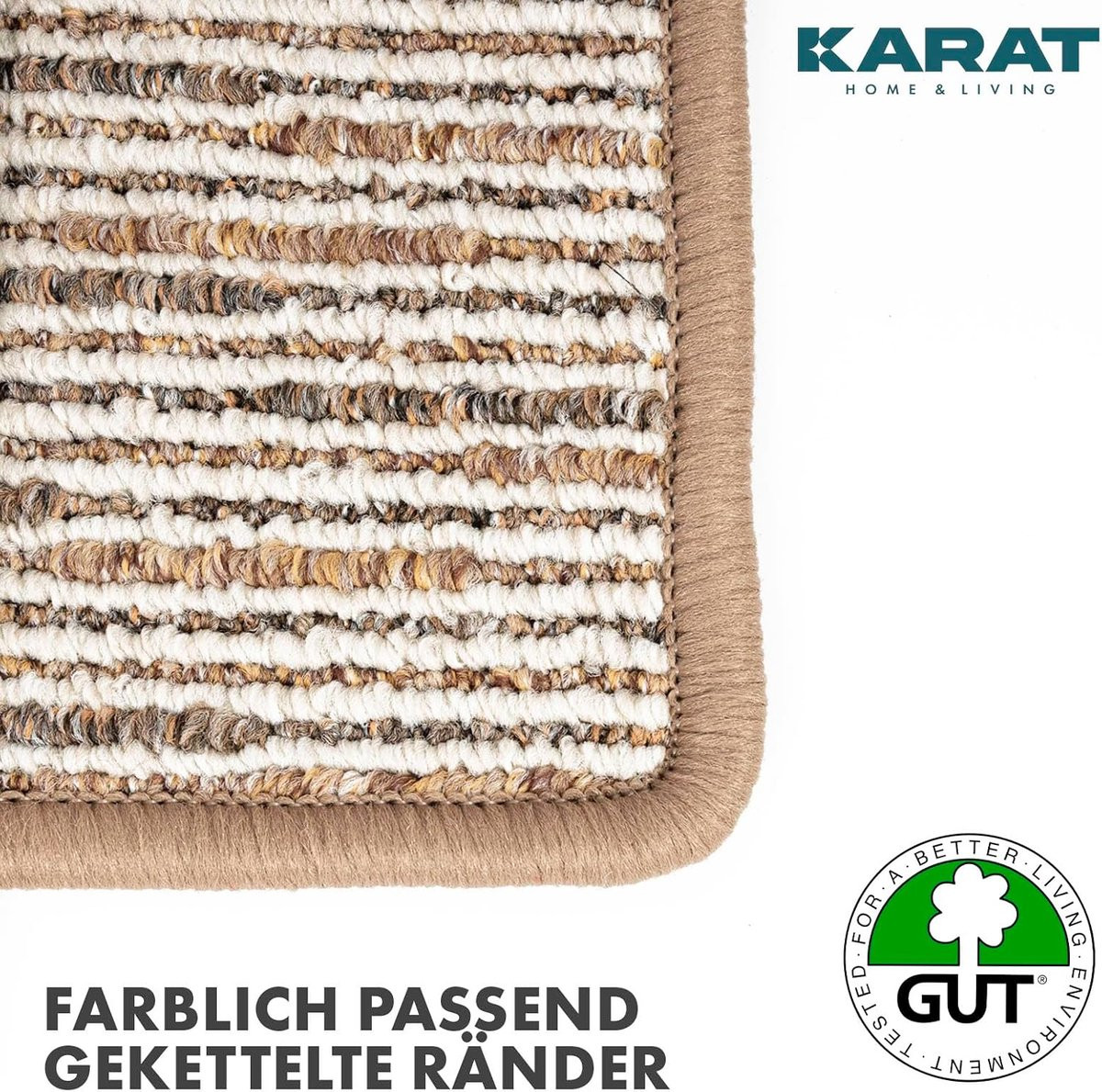 Op maat gemaakt tapijtloper voor gang, keuken of woonkamer - Beige