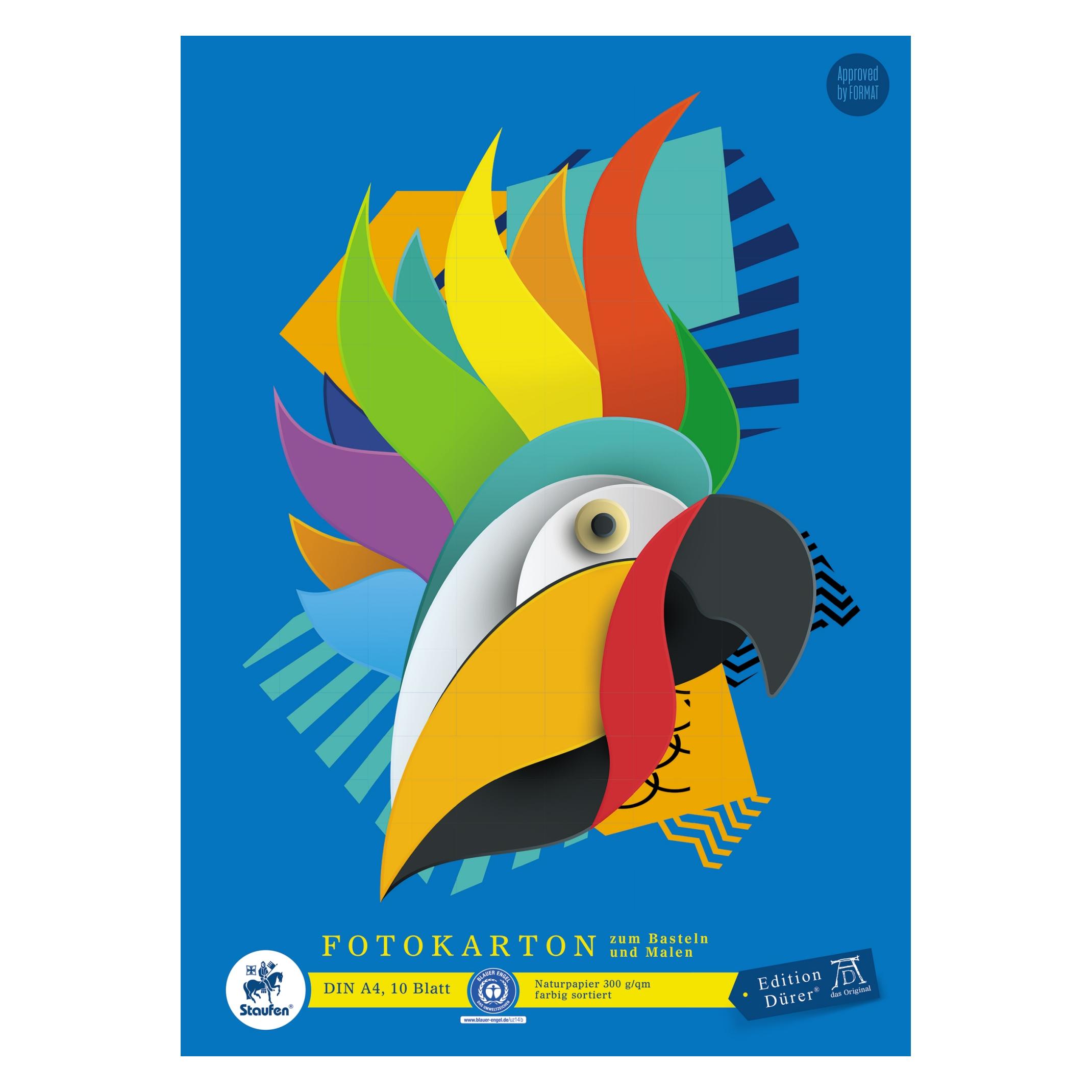 Staufen Fotokarton Block A4 10 Blatt 300 g (300 g/m², 1x) (053636000)