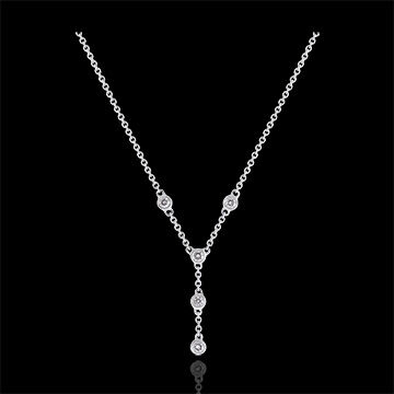 Edenly Halskette Frische - Grazie - 9 Karat WeiÃŸgold und Diamanten
