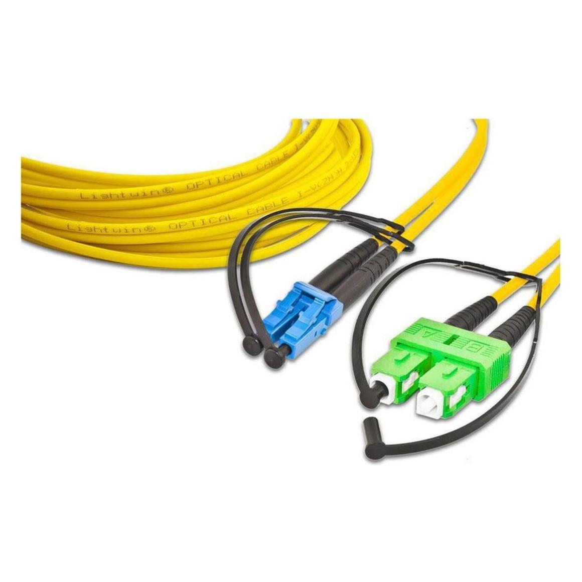 Lightwin LWL HQ Duplex Patchkabel, 5m (5 m) (LDP-09 LC-SC/APC 5.0)