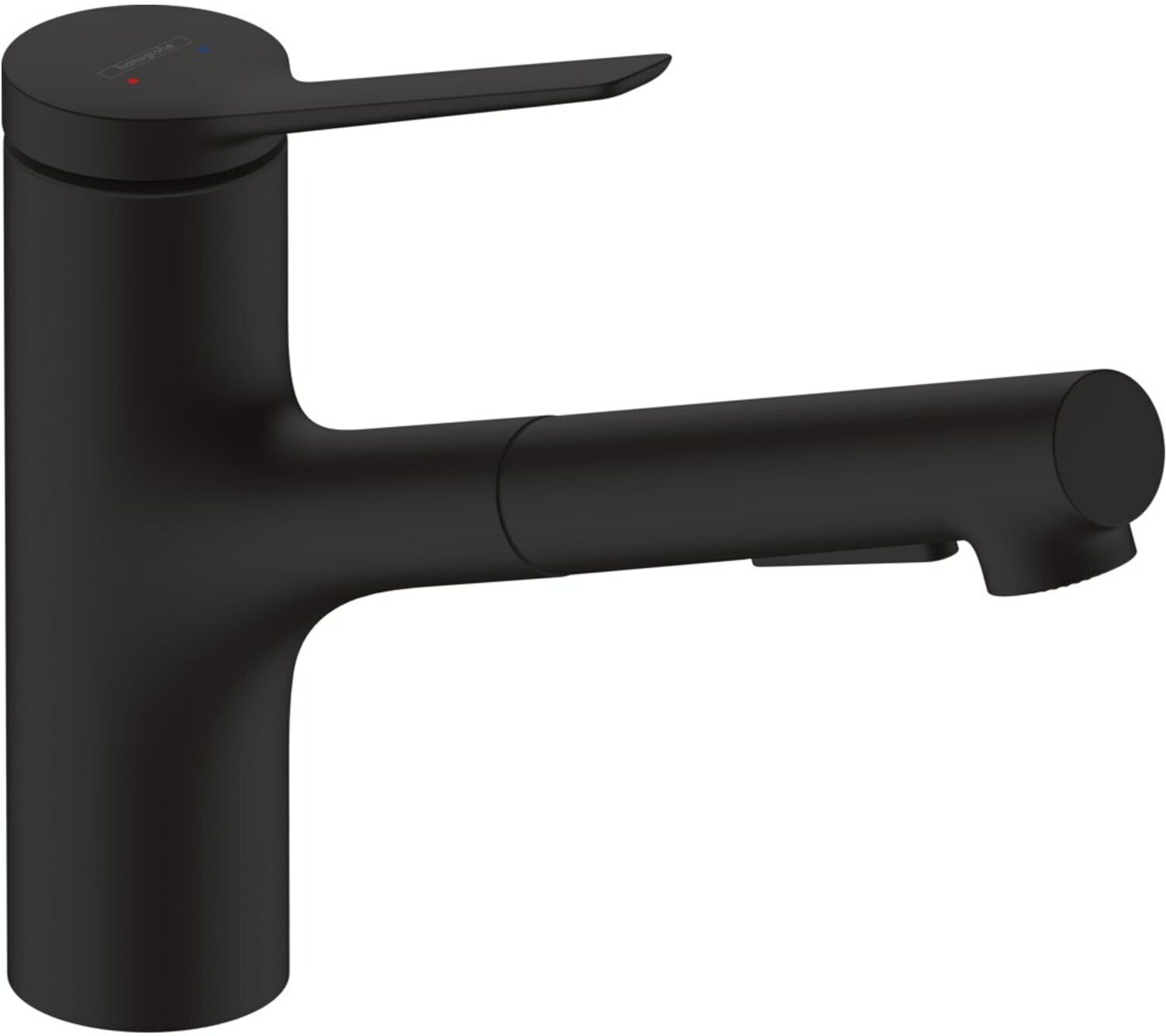 Hansgrohe Einhebel-Küchenarmatur Zesis M33 Auszugslänge bis zu 760mm, mattschwarz (74821670)