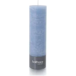 2x Balthasar, Kerzen, Zylinderkerze 20 cm x 6 cm, Blau/Blue Denim (1x)