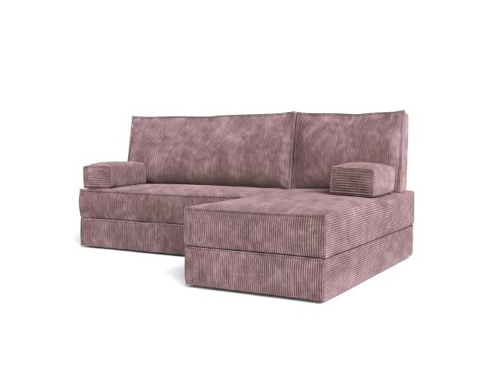 Masseno Schaumstoff-Ecksofas NOTIA mit Schlaffunktion, Modulares Schlafsofa aus Schaumstoff, Klappbares Bodensofa, Boneless, Ohne Montage - Lila, POSO 130