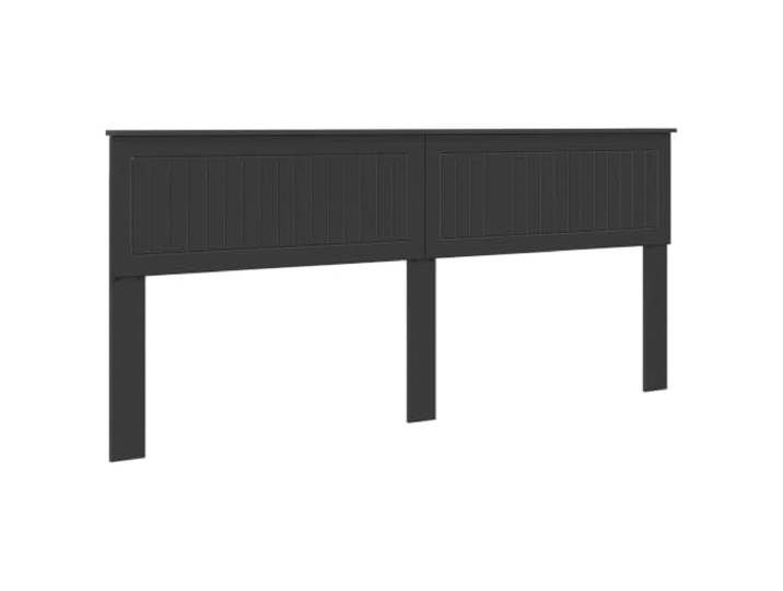 HGLADYU Bettkopfteil Holzwerkstoff 200 cm - Modernes Kopfteil Eichenoptik Schwarz - Kopfteil Schwarz Eichen-Optik 200 cm Dieses Elegante Bettkopfteil aus Holzwerkstoff in Eichenoptik