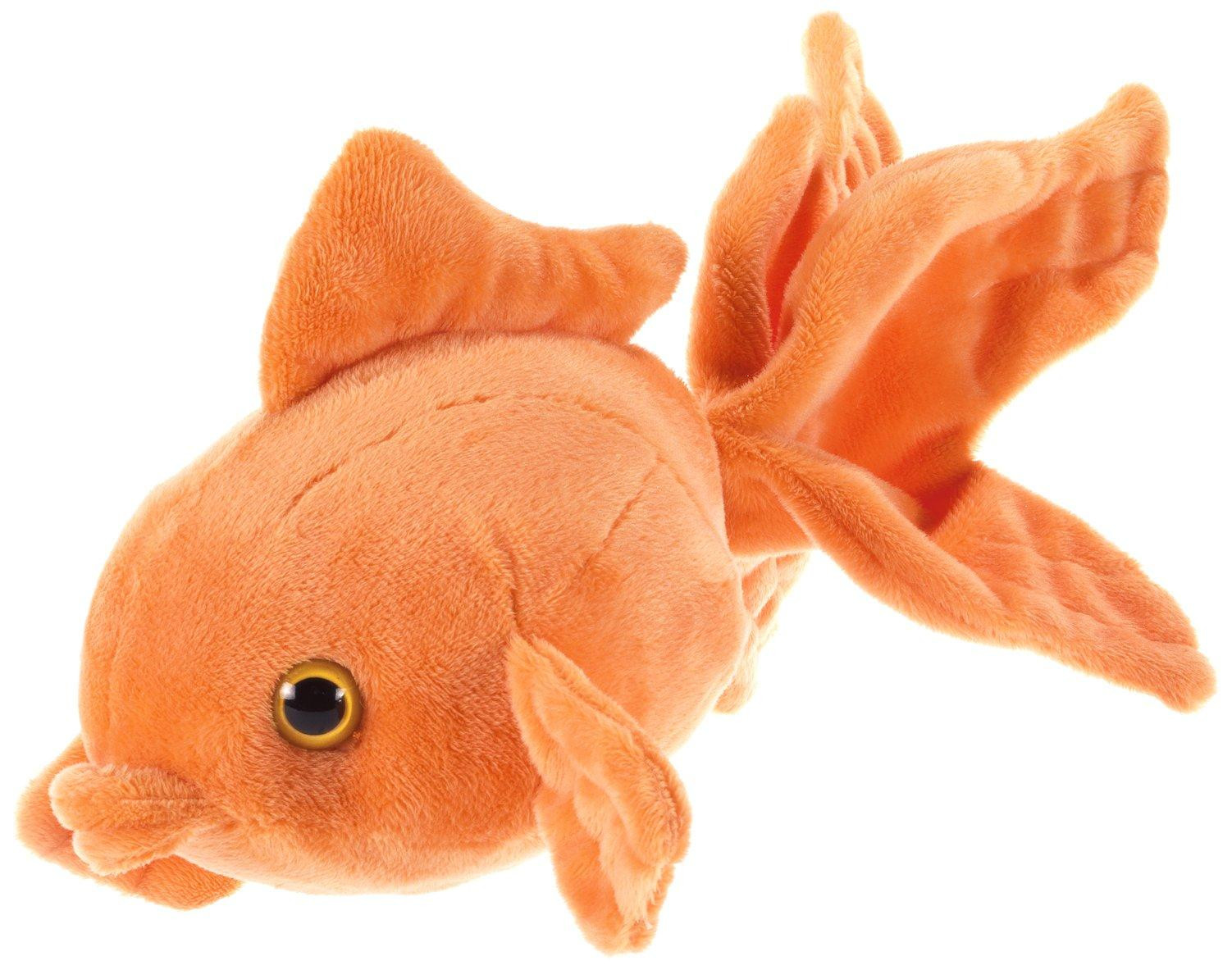 Rode pluche vis knuffel voor kinderen, 32 cm