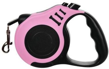 Uplifted Finds 3m 5m Automatic Retractable Dog Leash Professional Tangle Free Traction Rope pink 3 M