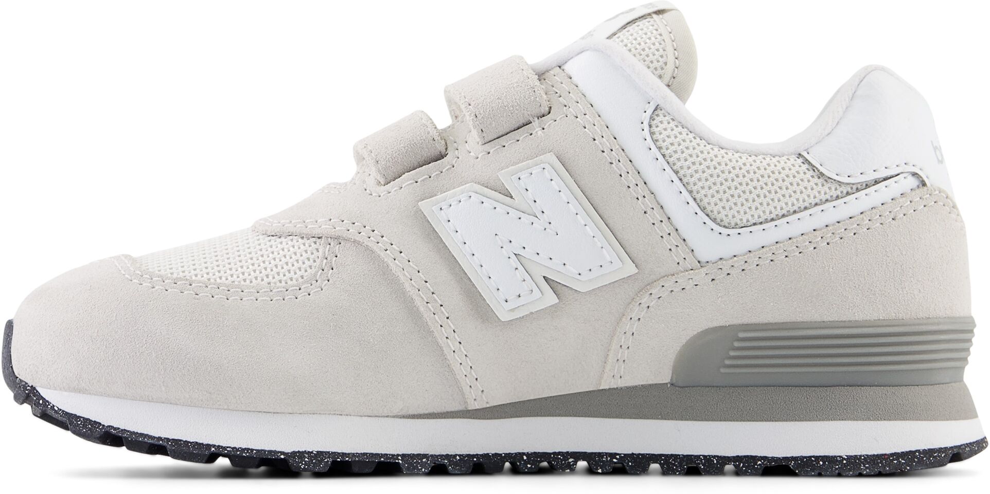 Sneaker NEW BALANCE "574", Jungen, Gr. 28, beige (nimbus cloud), Leder, Synthetik, Textil, Schuhe Sneaker, mit Gummilaufsohle, entwickelt nimbus cloud 28