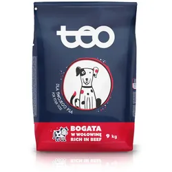 TEO Trockenfutter für Hunde, reich an Rindfleisch 9kg
