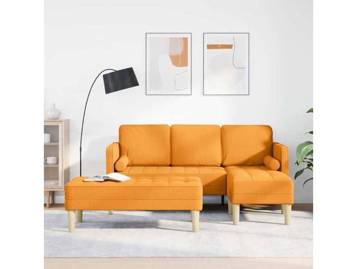 Maison Exclusive - Ensemble de Canapés 2 pc Jaune foncé Polyester