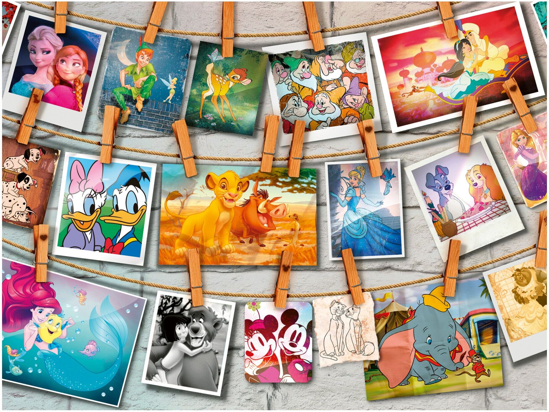 Ravensburger Disney Photographs 1500 Piece Jigsaw Puzzle for Adults, 80 x 60 cm, Disney Characters, Jigsaw Puzzle
