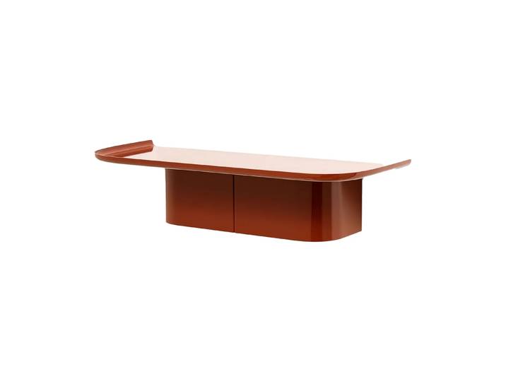 HAY Étagère murale Korpus 4 hooks M Brick red