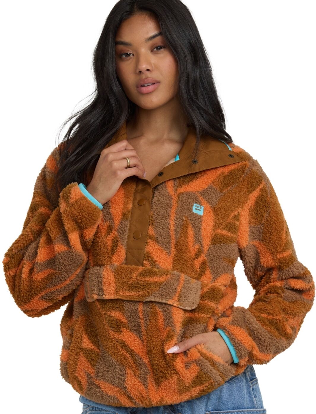Sweatshirt BILLABONG "Switchback", Damen, Gr. XS, orange (faded orange), Obermaterial: 100% Polyester., Sweatshirts Sweatshirt