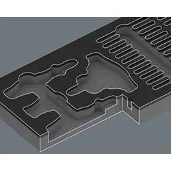 Wera 9752 Schaumstoffeinlage Kraftform Kompakt Ratschen-Set 24-teilig - 05150152001