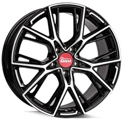 MAM Wheels B4 Black Front Polish 8.5x19 ET 45 5/112 Alufelge Schwarz