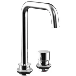 emco evo Waschtischarmatur, 2-Loch, Ausladung 160mm, nicht verschließbares Ablaufventil, 958300102