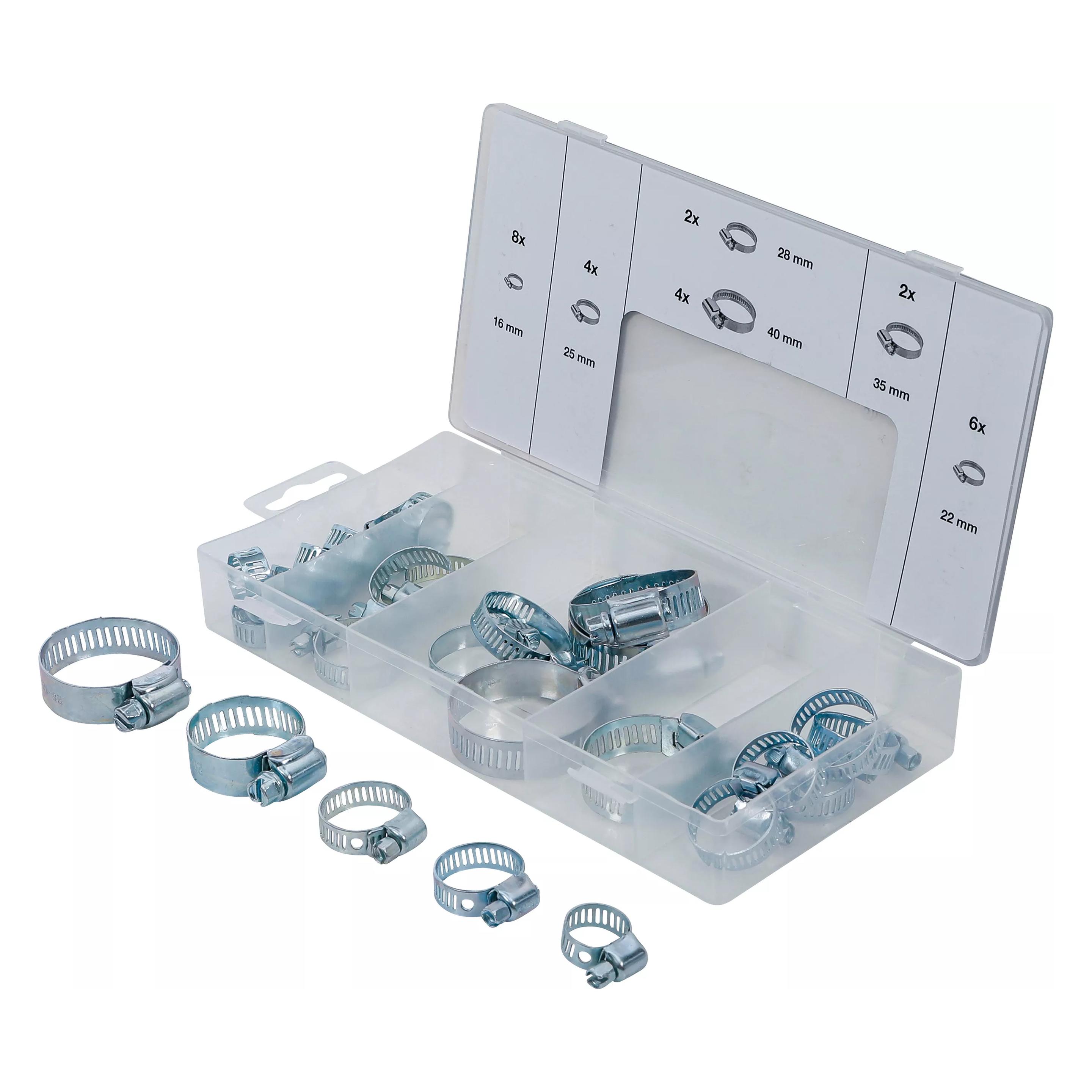 BGS Schlauchklemmen-Sortiment Ø 16 - 40 mm 26-tlg. (26 Stk.) (6012-X1-0011)