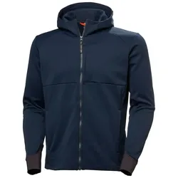 Kapuzen Funktionsjacke "TECH HOODED MIDLAYER" - S - marine