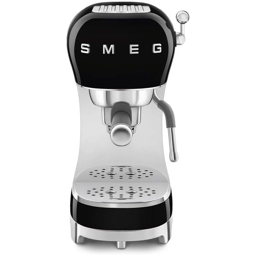 Smeg ECF02BLEU Espressomachine in 50's stijl, Zwart