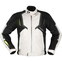 Modeka Eloy, Textiljacke - Hellgrau/Schwarz - 3XL