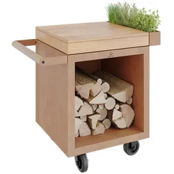OFYR Mise en Place Table Corten PRO 65 mit Teakholz