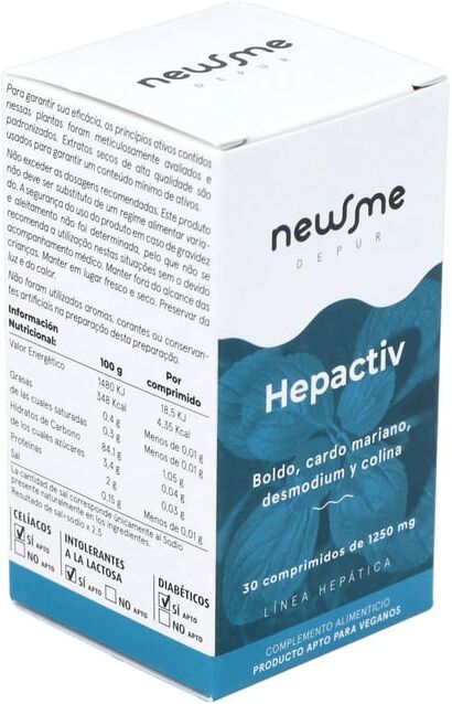 Herbora Newme Hepactiv 1250 mg 30 Tabs