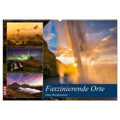 Faszinierende Orte (Wandkalender 2026 DIN A2 quer), CALVENDO Monatskalender
