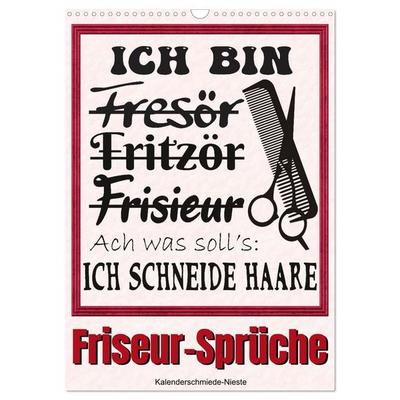 Friseur-Sprüche (Wandkalender 2027 DIN A3 hoch), CALVENDO Monatskalender