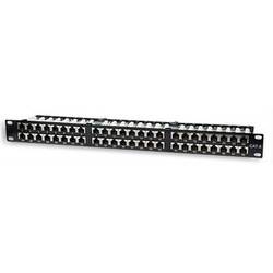 Intellinet 513517 48 Port Netzwerk-Patchpanel 483 mm (19) CAT 5e 1 HE Schwarz Bestückt