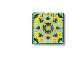 Excelsa Excelsa Set Von 6 Tellern Trinacria Keramik 18X2X18 Cm Bunt