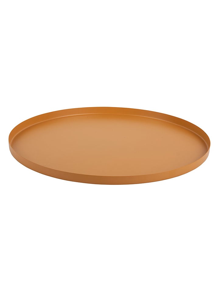 Present Time Tablett ''Servir'' in Ocker - Ø 35 cm - onesize