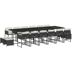 vidaXL, Gartentisch + Balkontisch, Olgones (Glas) (330 x 106 x 73 cm)