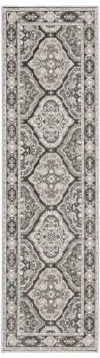 Style Haven Everly Traditional Panel Medallion Mixed Pile Area Rug