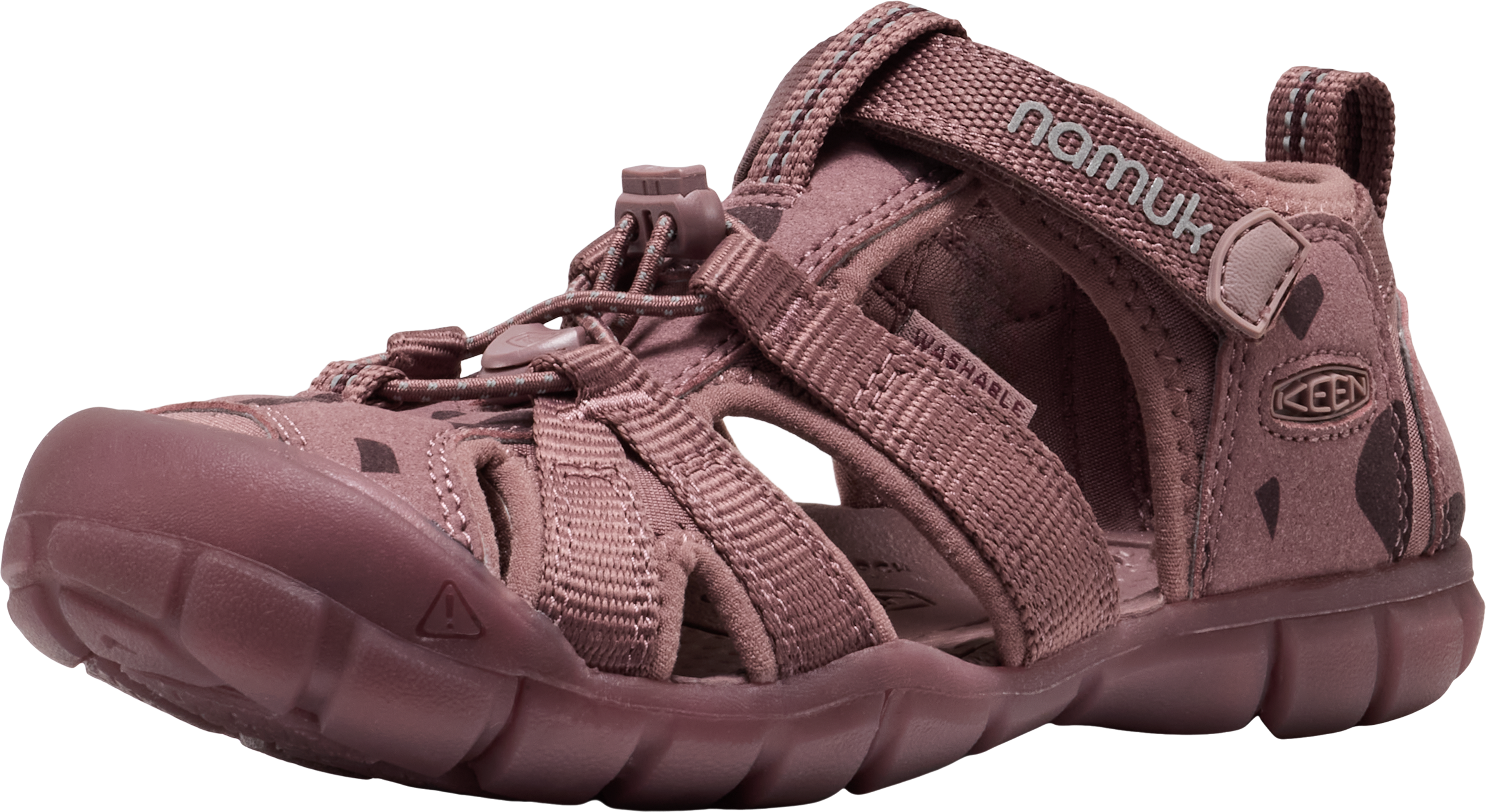 Sandale KEEN "SEACAMP II CNX", Mädchen, Gr. 34, braun (mauve), Synthetik, Schuhe Sandale mauve 34